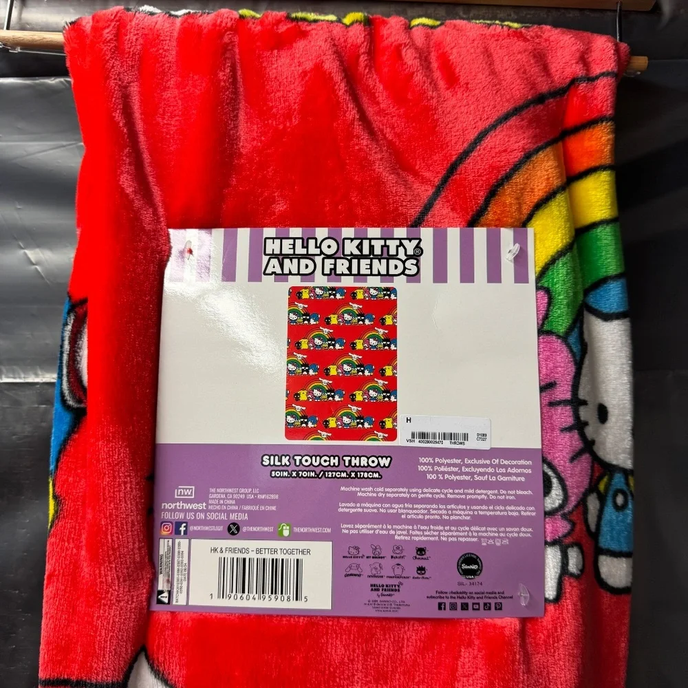 Hello Kitty Silk Touch Throw Blanket - Better Together, 50